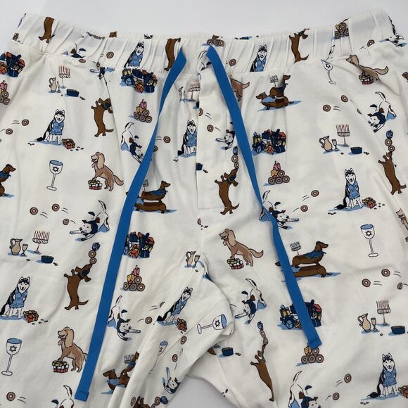 BedHead Pajama Set Womens XL Long Sleeve Dogs Hanukkah - Picture 4 of 6